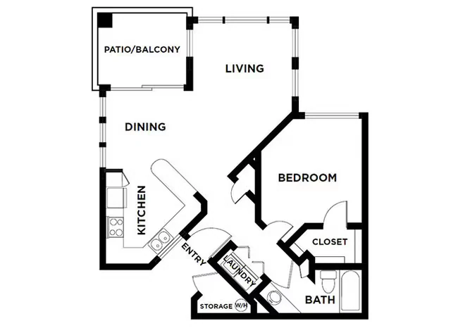 One Bedroom 10-234 10-234 floor plan